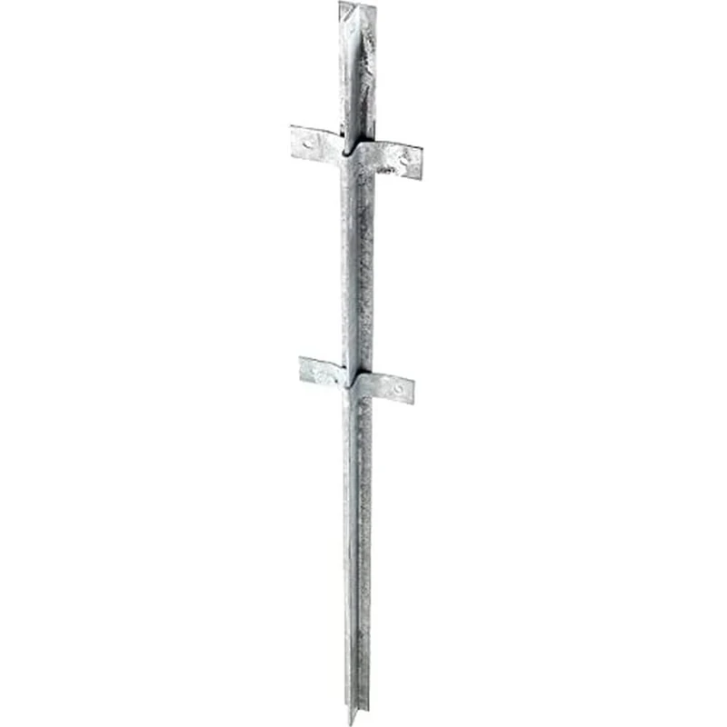 T-Profile Fence Pole, hot-dip galvanised 40 x 40/1200 mm - Image 1