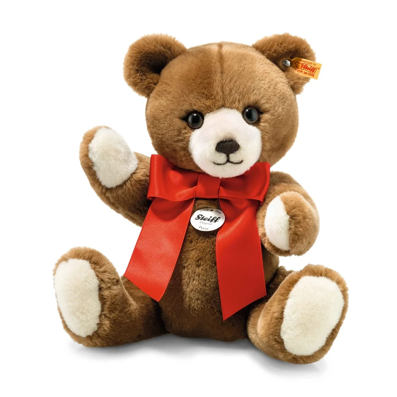 Steiff 28cm Petsy Teddy Bear (Caramel), 012402, Tobacco Brown