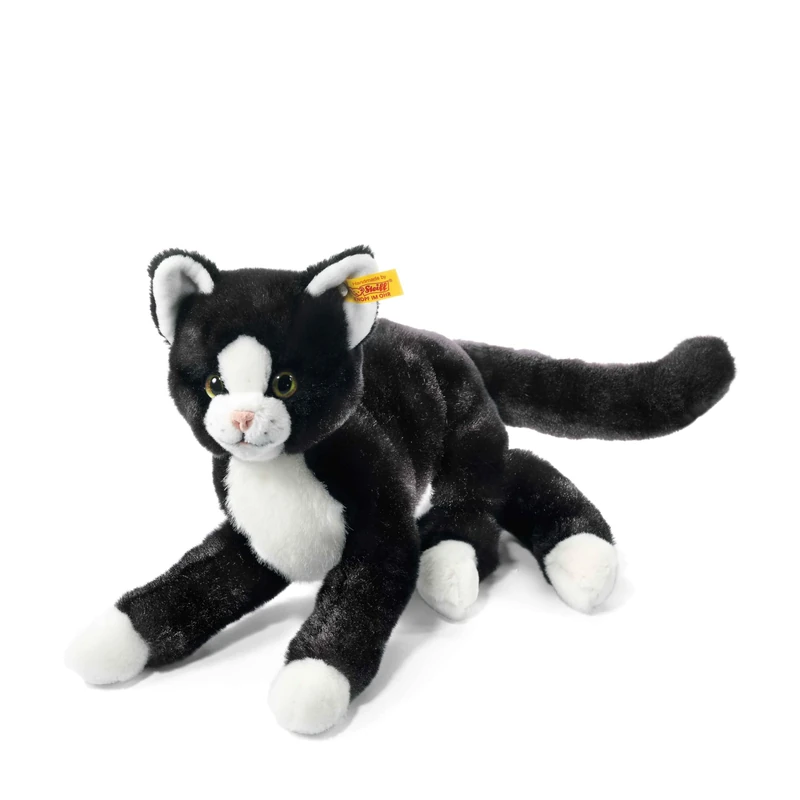 Steiff Mimmi Dangling Cat (Black/ White), 30cm