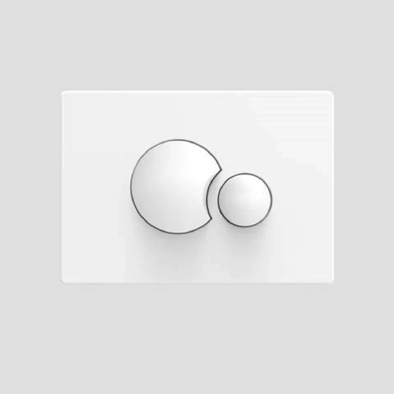 Sanit 16.706.01.0000 S706 2 Flow Flush White Actuator Plate