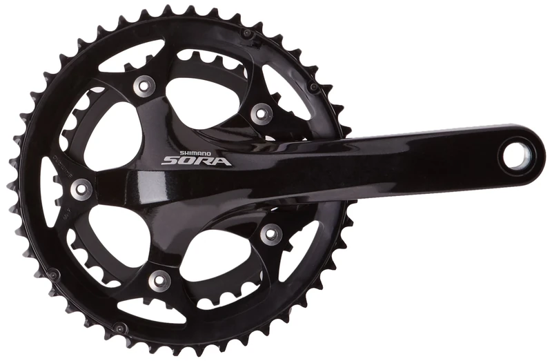 SHIMANO Sora 3550 165mm Chain Set - Black, 50/34 Teeth