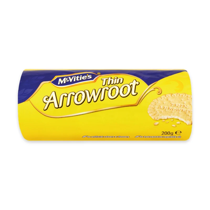 McVitie's Thin Arrowroot Biscuits, 200 g (Pack of 1)