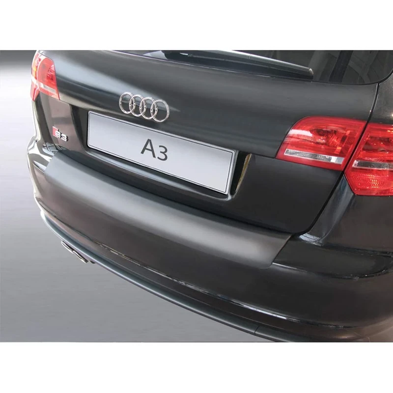 RGM ABS Rear Bumper Protector Compatible with Audi A3 8P Sportback 2008-2012 Black