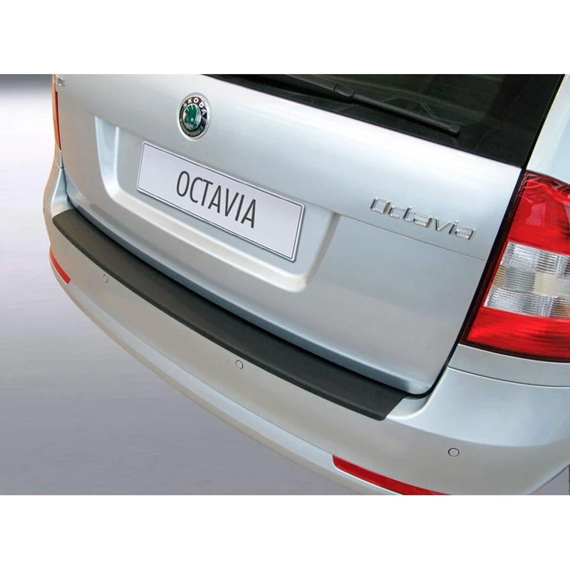 RGM ABS Rear bumper protector compatible with Skoda Octavia Kombi 2009-2013 Black