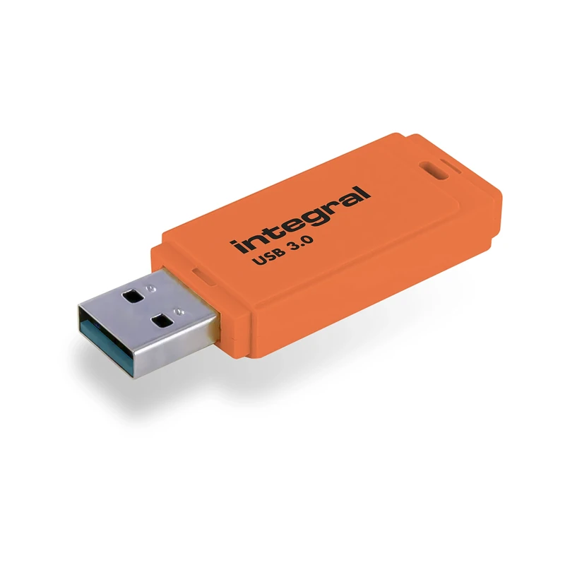 Integral 32GB Neon Orange USB 3.2 Gen 1 Flash Drive - 100MB/s