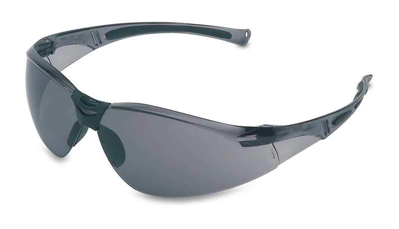 Honeywell A800 Sporty Safety Glasses - Grey Frame, Anti-Scratch Lens