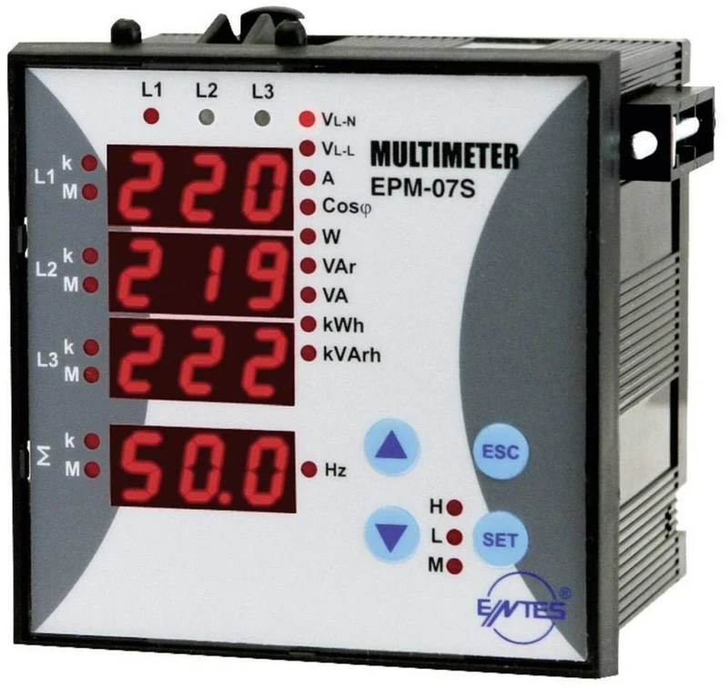 ENTES EPM-07S-96 Mains Analyser Device 1-Phase 3-Phase - Image 1