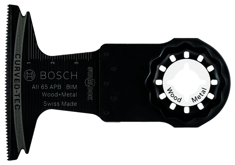 Bosch Professional 5x Plunge Cutting Saw Blade AII 65 APB (for Wood and Metal, 40 x 65 mm, Accessory Multitool)