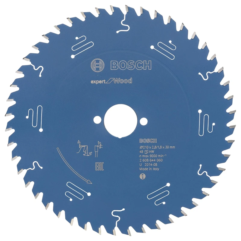 Bosch Professional Circular Saw Blade 'Expert for Wood' (for Wood, Ø 210 x 30 x 2,4 mm, 48 Teeth, Accessories for Circular Saws)