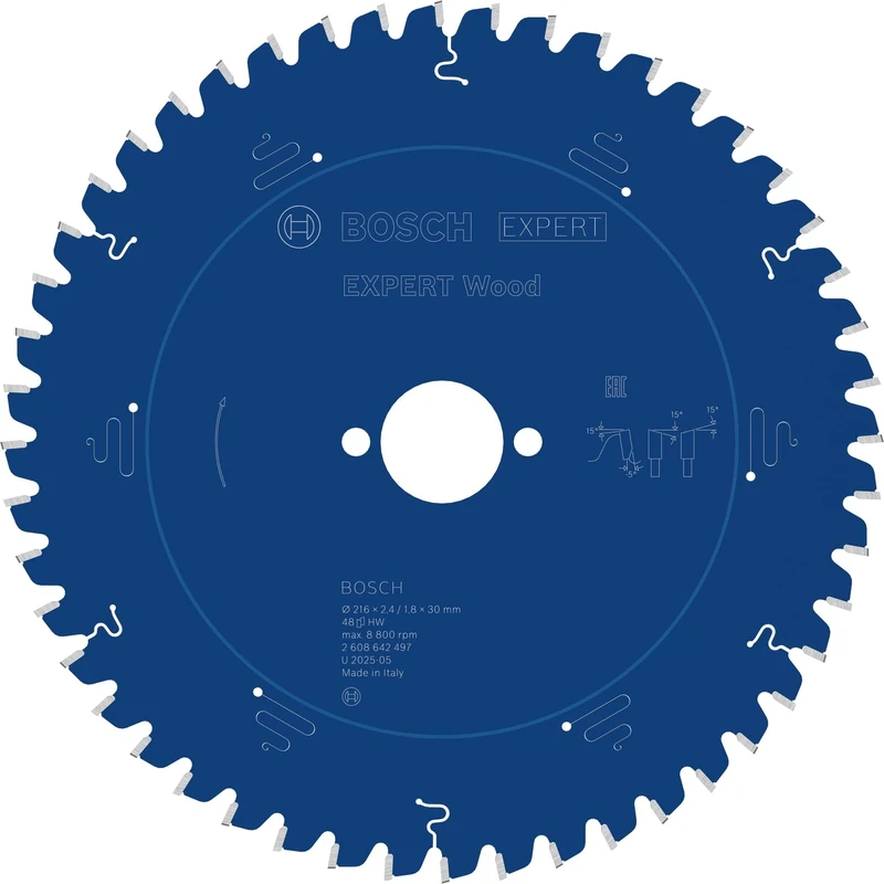 Bosch 2608642497 216 mm Circular Saw Blade for Wood, Blue
