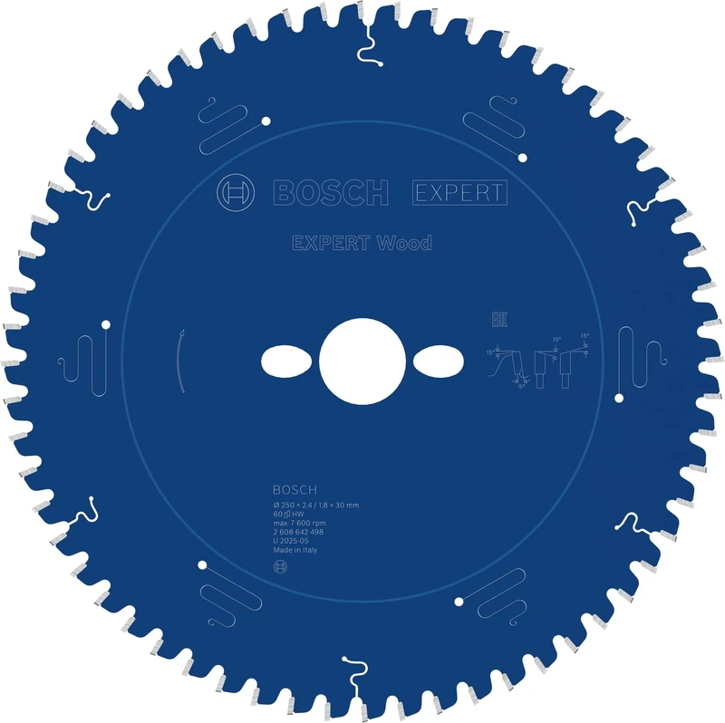 Bosch 1x Expert Wood Corded Circular Saw Blade for Mitre Saw (for Softwood, Hardwood, Ø mm, Professional Accessory Mitre Corded Circular Saw)