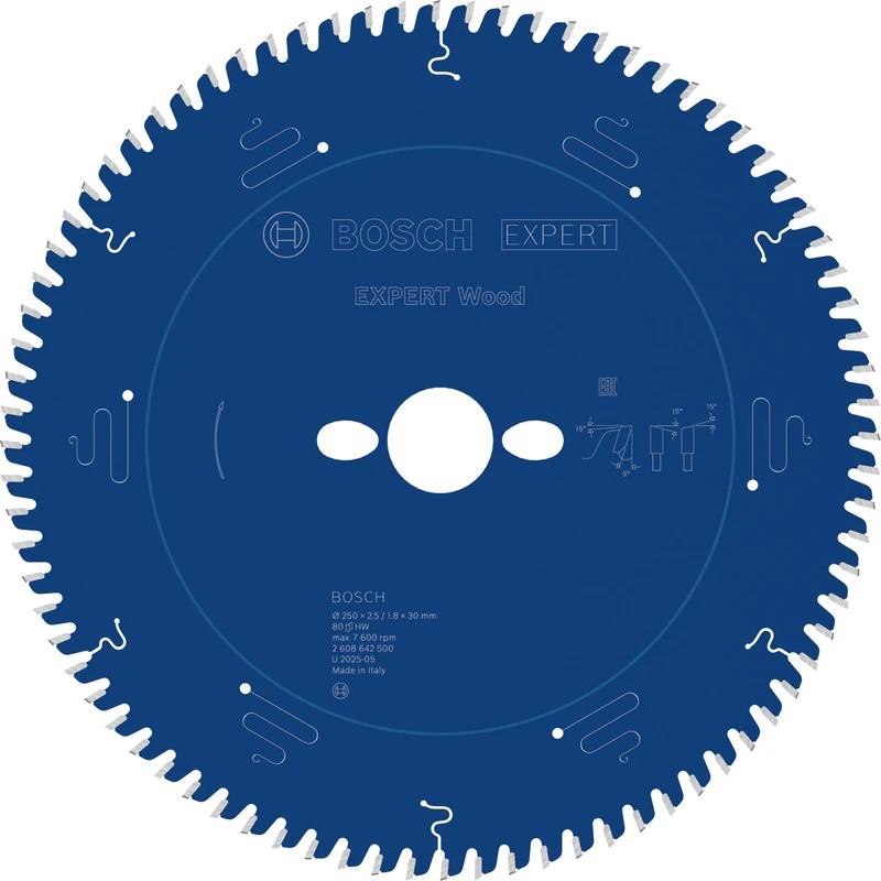 Bosch 1x Expert Wood Corded Circular Saw Blade for Table Saw (for Softwood, Hardwood, Ø mm, Professional Accessory Table Corded Circular Saw)