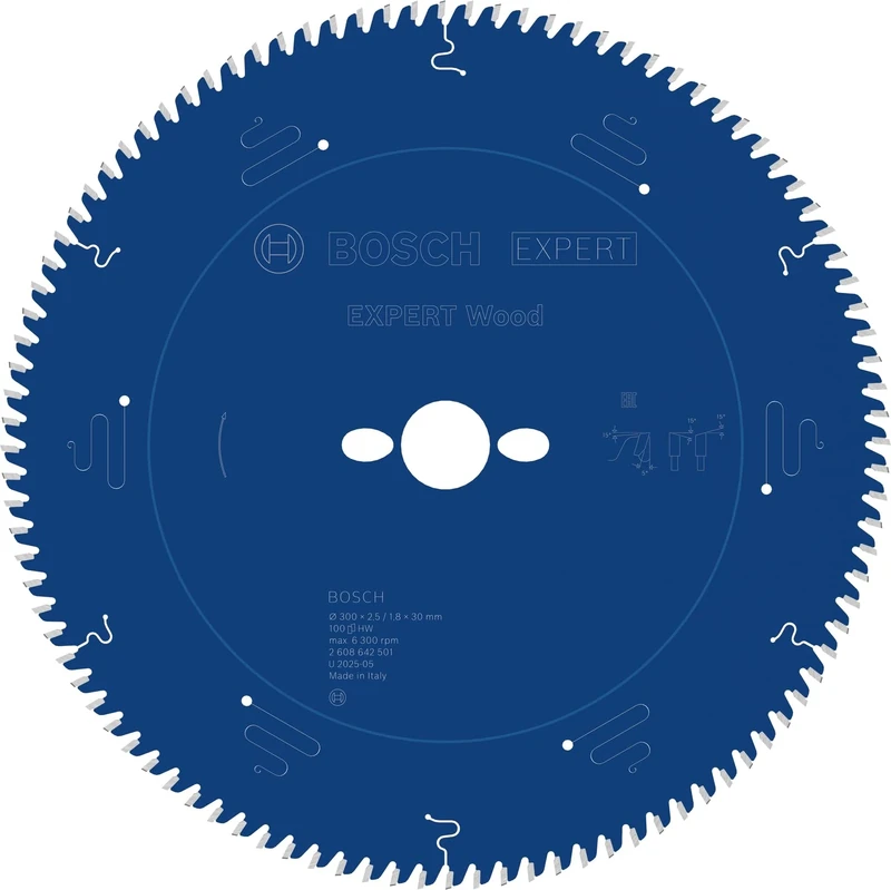 Bosch 1x Expert Wood Corded Circular Saw Blade for Table Saw (for Softwood, Hardwood, Ø mm, Professional Accessory Table Corded Circular Saw)