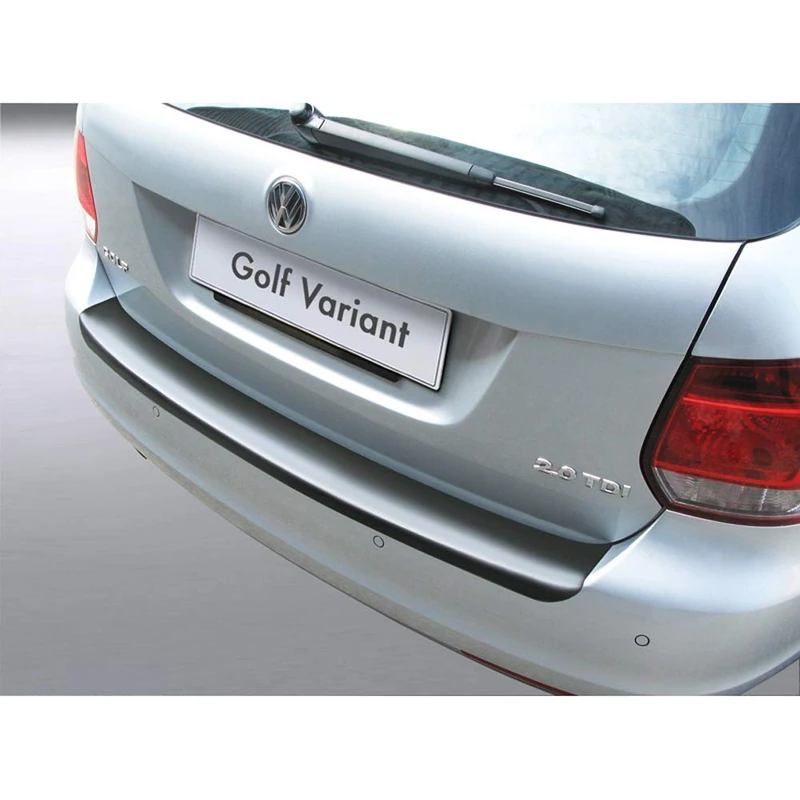 RGM ABS Rear bumper protector compatible with Volkswagen Golf VI Variant 2009-2013 Black
