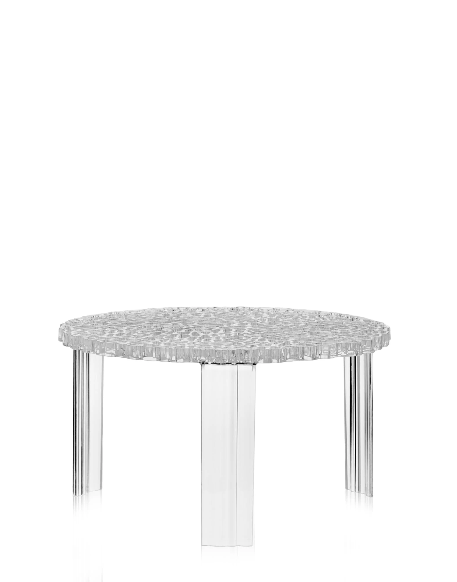 Kartell 08500B4 T-Table Furniture, Grey/Transparent, 50 x 50 x 28 cm