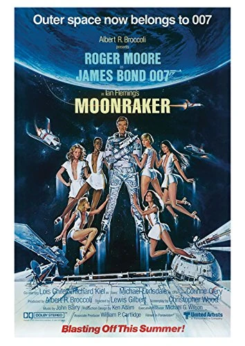 Pyramid International James Bond Moonraker Canvas Print, Multi-Colour, 85 x 120 cm