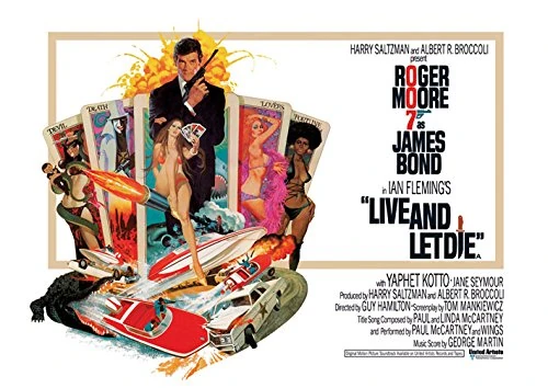Pyramid International James Bond Live and let Die Canvas Print, Multi-Colour, 85 x 120 cm