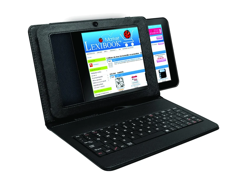 Lexibook - Keyboard case for 8" tablet, Black, MFA54FR