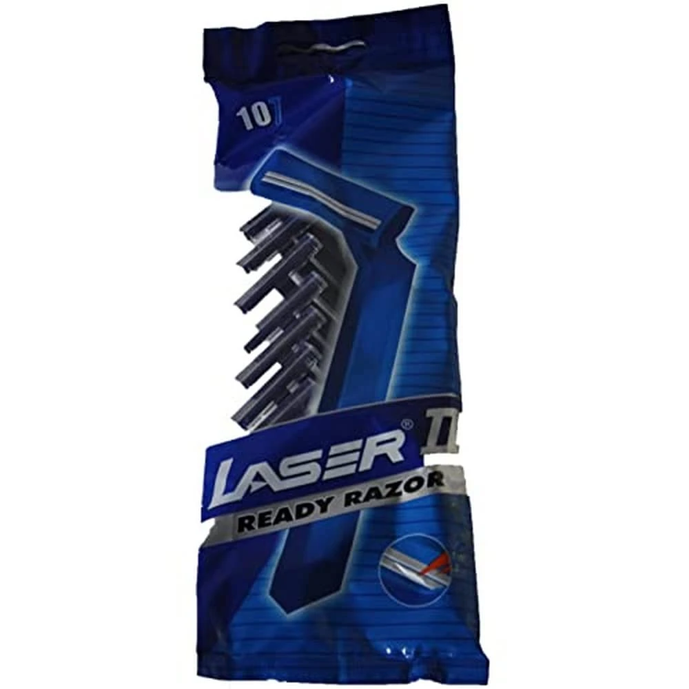 Laser Twin II Disposable Razor Ready razor pack of 10 Razors With Double Blades
