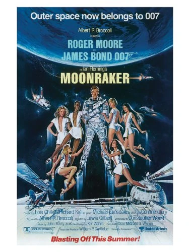 James Bond "Moonraker Canvas Print, Multi-Colour, 60 x 80 cm