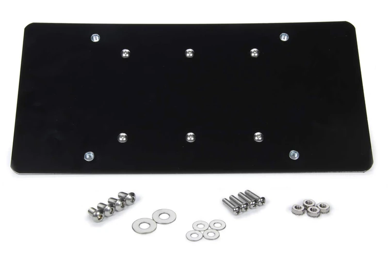 Rugged Ridge 11238.07 License Plate Mounting Bracket for Hawse Fairlead