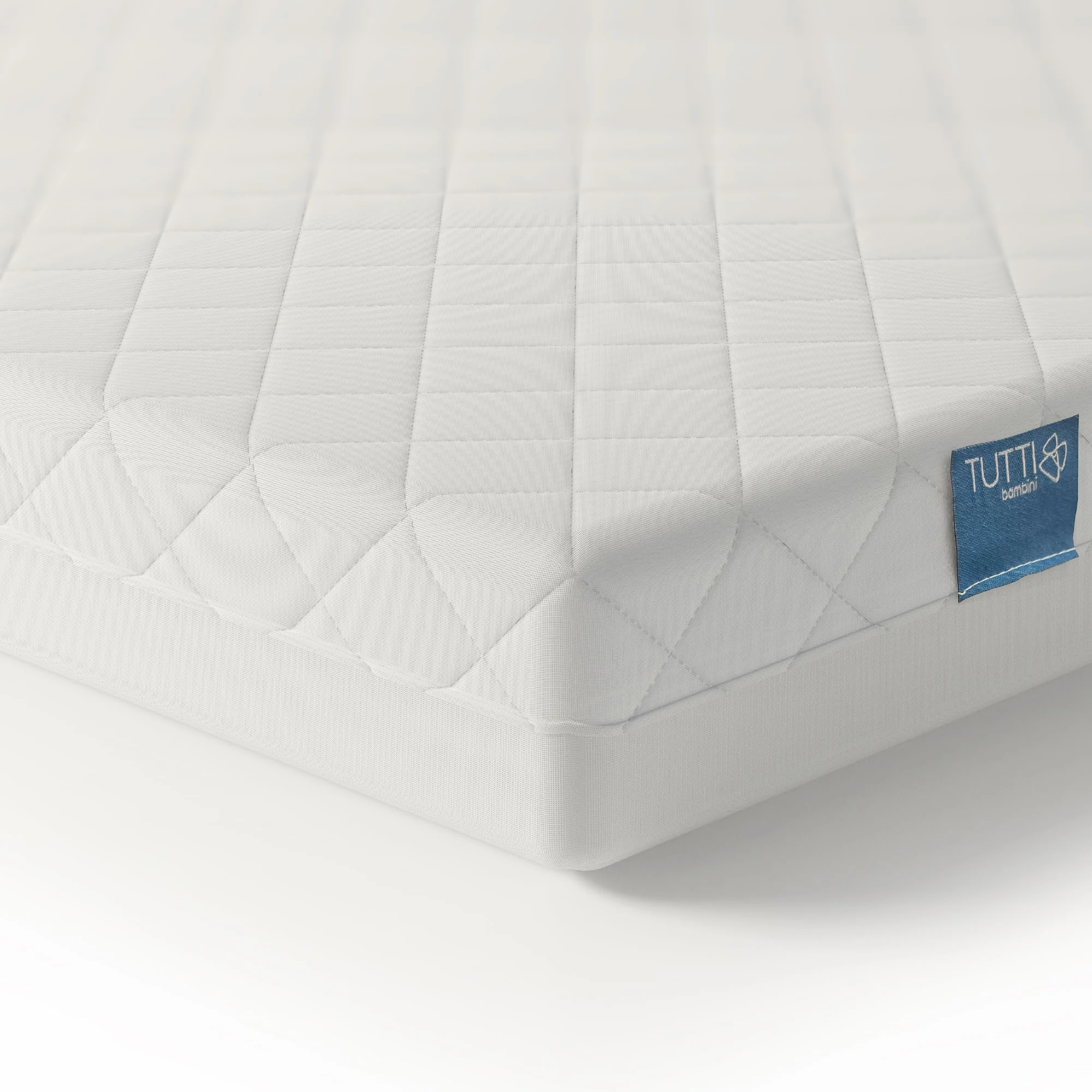 Tutti Bambini Sprung Cot Mattress 140 x 70 cm - Hypoallergenic, Breathable & Wipeable Baby Mattress for Travel Cot & Crib, Soft & Supportive Home & Travel Cot Mattress (140 x 70 x 10 cm)