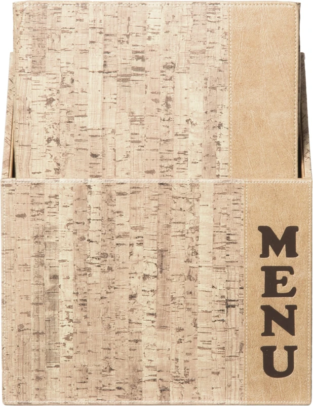 Securit Design Range Menu Box with 10 A4 Menu Cards with 1 Double Insert Cork