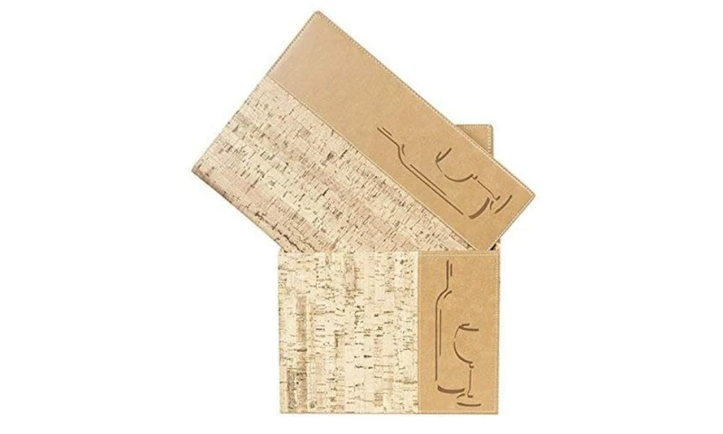 Securit Design Range Menu Box with 10 A4 Wine Lists 1 Double Insert Cork - Image 1