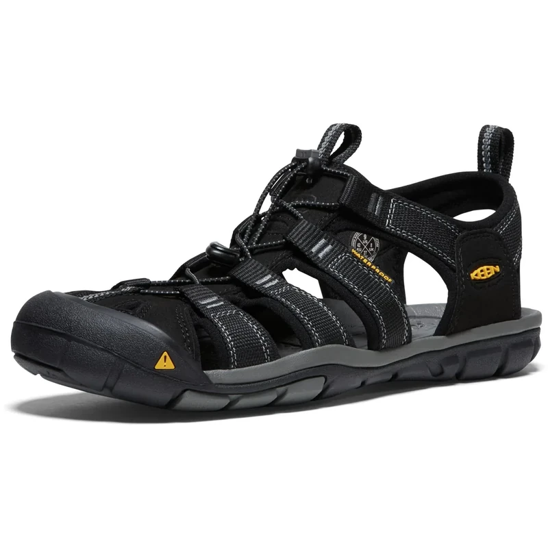 KEEN Men's Clearwater CNX Lightweight Water Sandals, Black/Gargoyle, 10.5