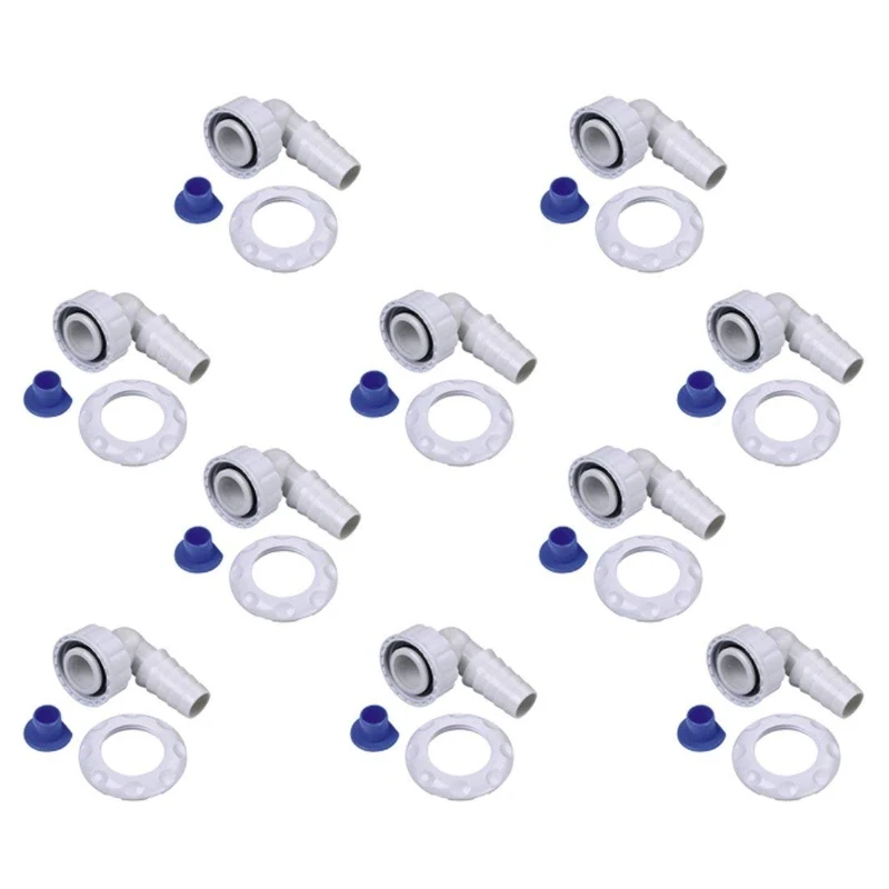 Xavax In-Wall Waste Pipe Connection without Opening for Cleaning, 10 pieces