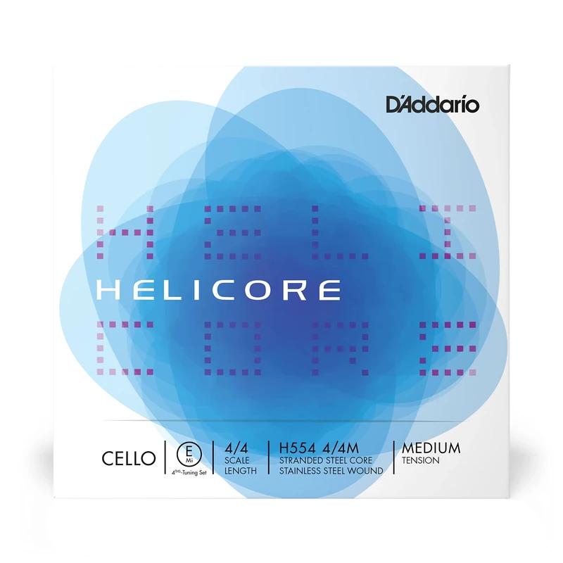 D'Addario Helicore 4/4 Scale Medium Tension Fourths-Tuning Cello E-String