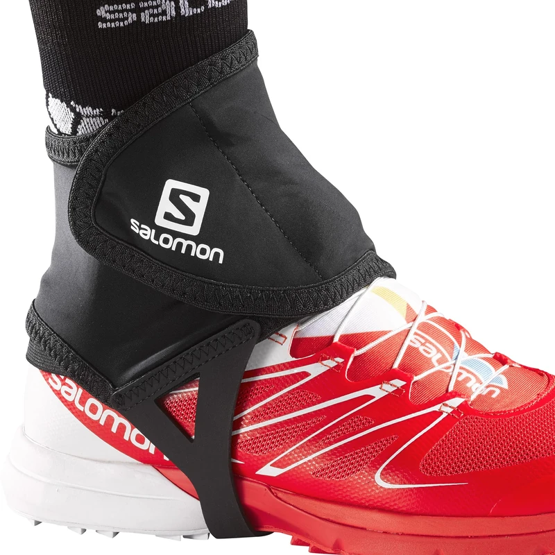 Salomon Trail Gaiters Low Unisex Hiking Gaiters, Perfect for Hiking, Black, Small - Image 1