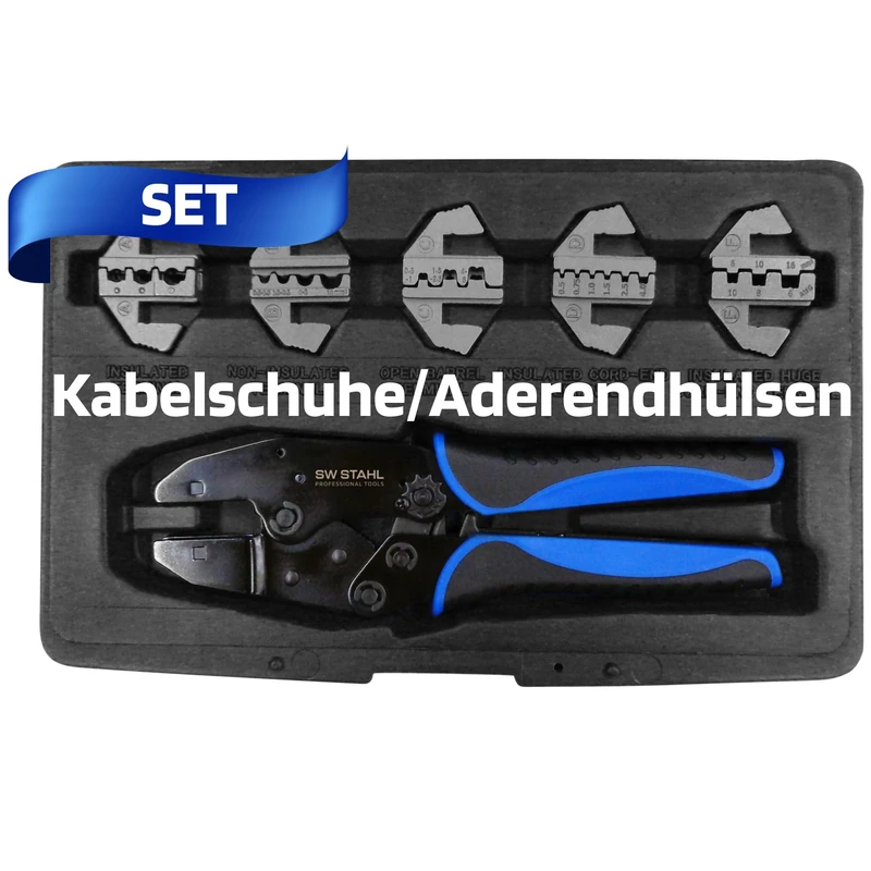 SW-Steel Cable Shoe Clamping Pliers with able Mouth Pieces, 42585L - Image 1