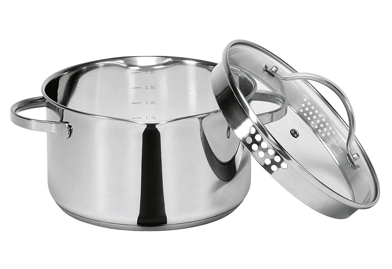 Karl Kruger Stainless Steel Meat Pot with Spout, 3 l