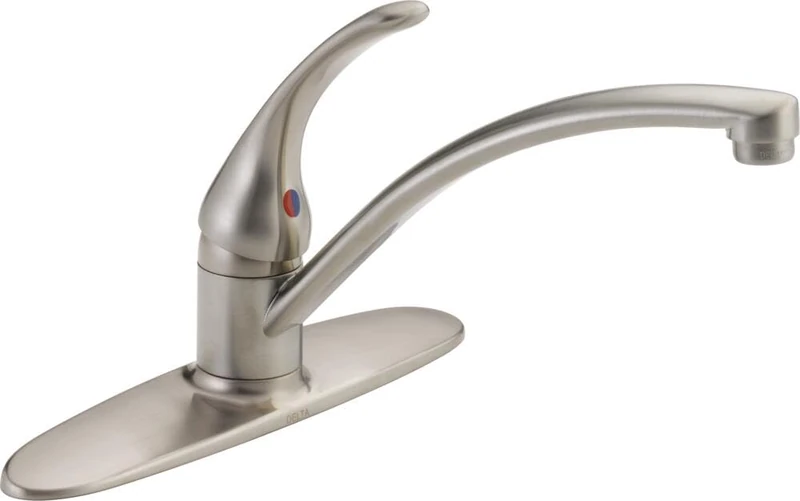 Delta Faucet B1310LF-SS Foundations Core-B Single Handle Kitchen Faucet, Stainless