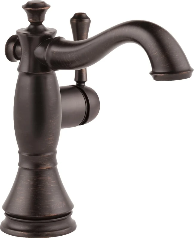 Delta Faucet 597LF-RBMPU Cassidy Single Hole-Single Handle 4-Inch Plate/Metal Pop-up, Venetian Bronze