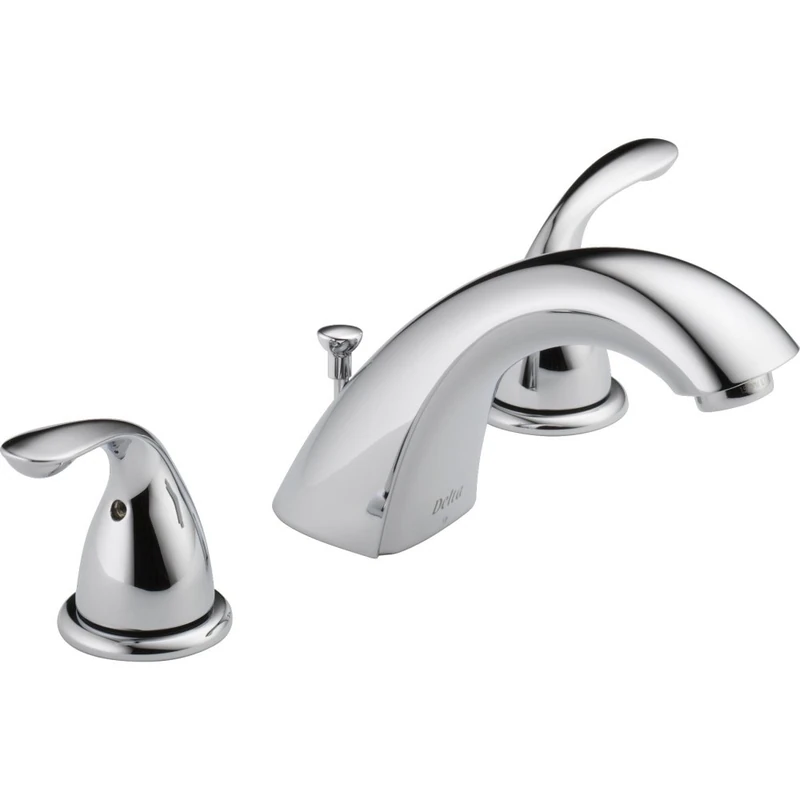 Delta Faucet 3530LF-MPU Classic Two Handle Widespread Bathroom Faucet, Chrome - Image 1
