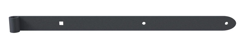 Alberts 314033 Shutter Hinge Ovado | electrogalvanised, Graphite Grey Plastic-Coated | roll Ø16 mm | Size 600 x 40 mm