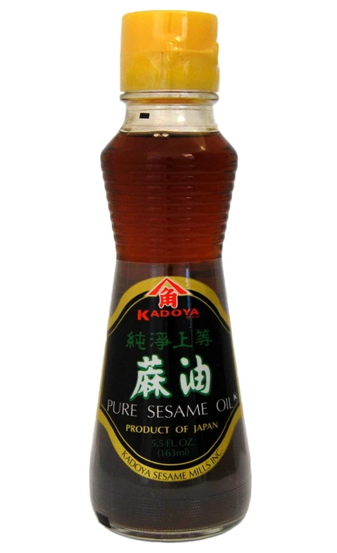 Kadoya Pure Sesame Oil 163ml | Rich Toasted Aroma & Bold Nutty Flavour | Premium Japanese Oil for Stir-Fries, Dressings, Marinades & Dipping Sauces