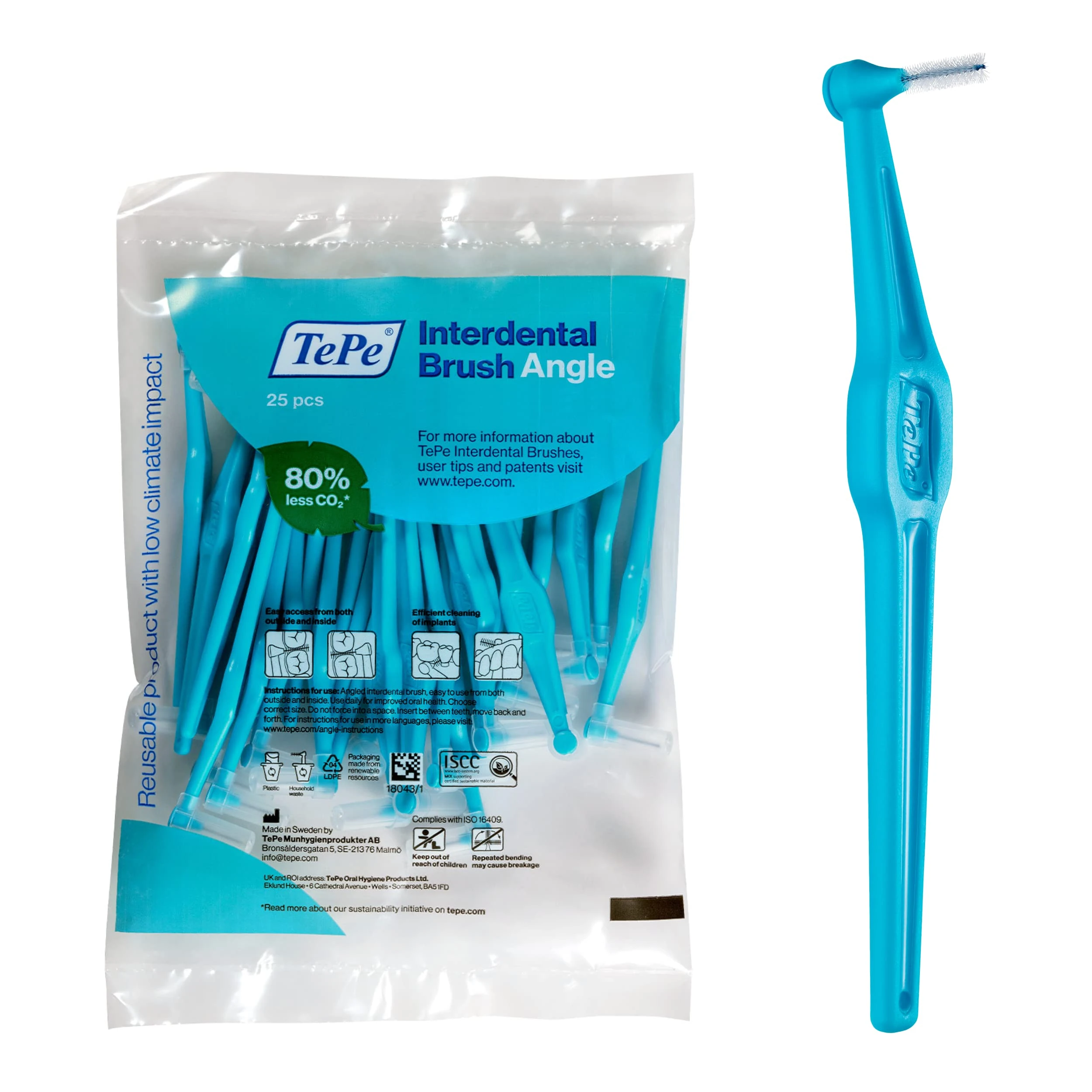Tepe Blue Interdental Brush 0.6mm 25 Pack