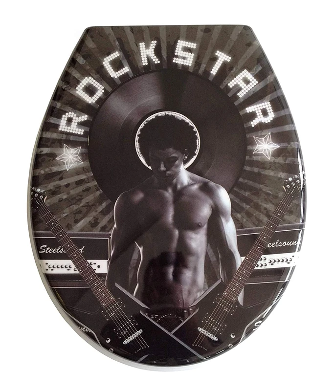 Rockstar ADOB thermoset Toilet seat with Slow-Close Mechanism Removable for Easy Cleaning (59825 - Image 1