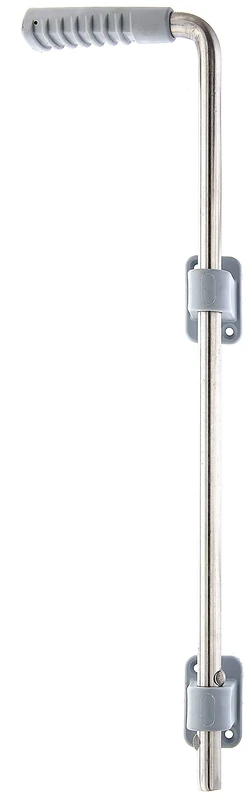 Alberts 326029 Drop Bolt | Stainless Steel, with Two Grey Plastic Guides and Plastic Handle | Bolt Ø 16 mm | 500 mm | Distance Bolt - gate 40 mm