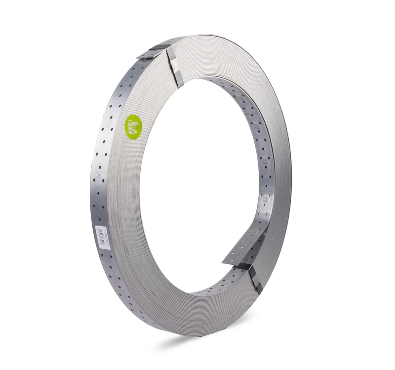 Perforated Band Galvanised Dimensions: Approximately 40 x 2 mm 50 m