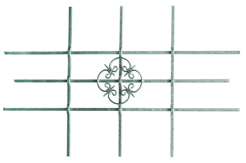 Gah-Alberts Salzburg 553548 Window Grating Hot-Dip Galvanised W 1140 x H 690 mm Can Be Shortened to 590 x 390 mm
