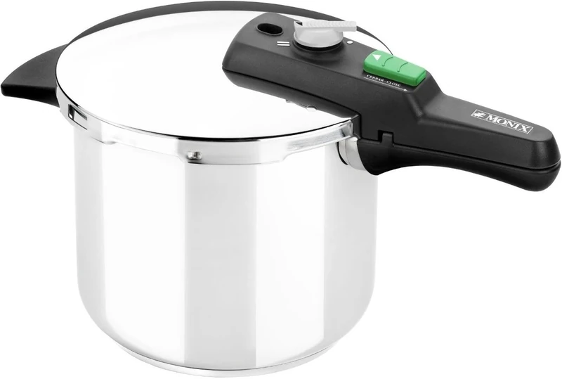 Monix Quick Stainless Steel Pressure Cooker, 22 cm, 7 L, Silver.All Cookers Including Induction.