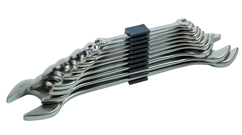 Bahco 6M/10C Double Open End Wrenches Set, Silver/Black