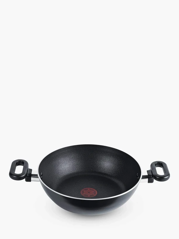 Tefal Kadai Curry 26cm Pan, Madras Collection, Non-Stick, Aluminium, Black, All hobs Compatible excluding Induction, A7295244