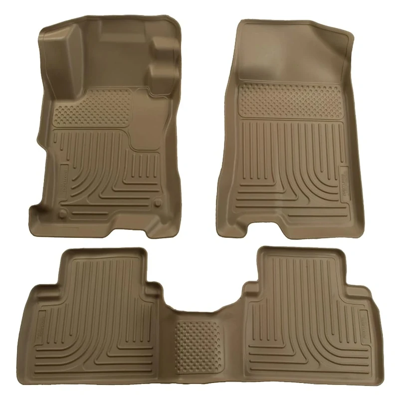 Husky Liners - 98523 Fits 2004-09 Toyota Prius Weatherbeater Front & 2nd Seat Floor Mats Tan
