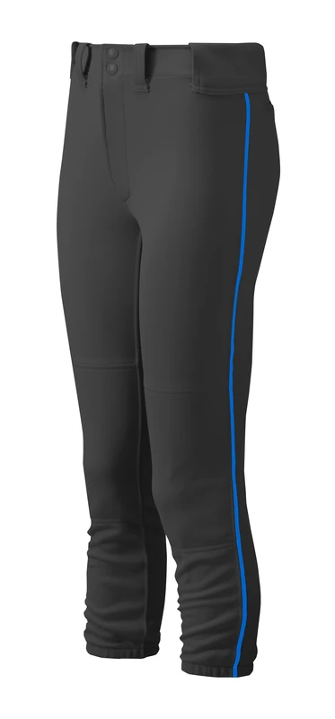 Mizuno Ladies White & Red Piped Belted Trousers Small