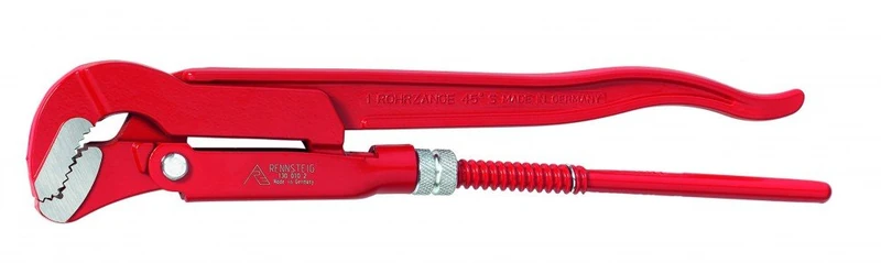 Rennsteig 130 015 2 "Master" S-Type Pipe Wrench, Red, 1 1/2-Inch